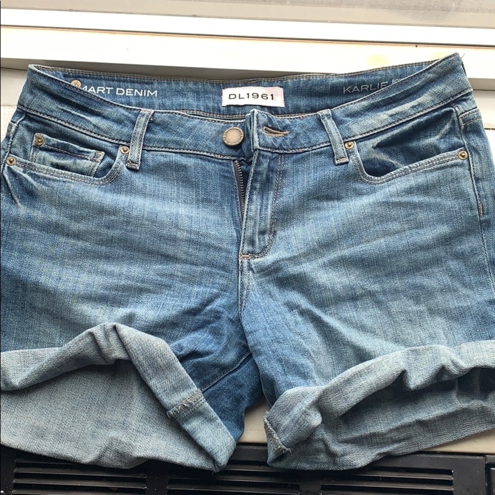 DL1961 denim boyfriend shorts